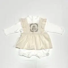 フリル付き 女の子 ロンパース