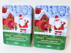 ゴンチャロフ クリスマス 空き缶 2個セット