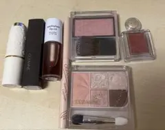 【セザンヌ等】コスメ 7点　まとめ売り　アイシャドウ　チーク　リップ