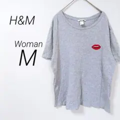 エイチアンドエム 半袖 Tシャツ ワンポイント ラウンドネック