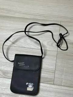 猫ちゃん柄 スマホショルダー 新品未使用 猫柄 黒 ショルダー