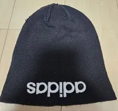 adidas ニット帽 ビーニー ブラックのサムネイル