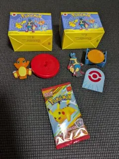ポケモンおもちゃセット ヒトカゲ メガルカリオ ポケカ ハッピーセット