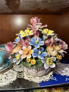 ビスコンティモリカ visconti mollica イタリア製陶器の花籠 - メルカリ