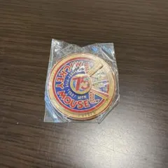 新品・未開封　希少　ディズニーワールド　75周年　記念ピンバッジ　ミッキーマウス