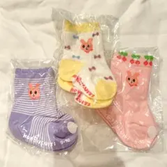【新品未開封】HOT BISCUITS 靴下 3足セット9-10cm
