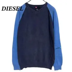 DIESEL ディーゼル　ニット　長袖　ブランドロゴ　メンズ　XL