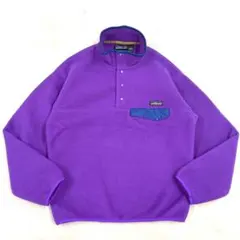 93F Patagonia Snap-T 雪無し ブライトパープル