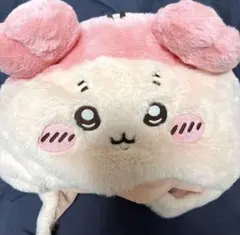 美品　ちいかわ 古本屋 カニちゃん 被り物 ファンキャップ ちいかわパークのサムネイル