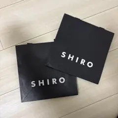 SHIRO 黒いショッピングバッグ 2個セット 早い者勝ち‼️のサムネイル