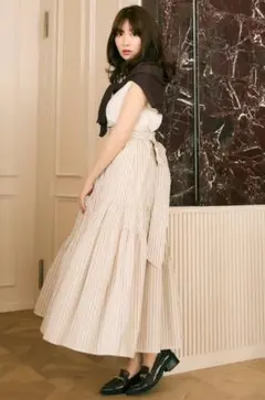 Cotton-Blend Random Tiered Skirtのサムネイル