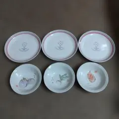 【未使用】たち吉 陶器の皿2種 6枚セット