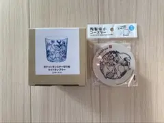 ポケットモンスター リザードン 切り絵ガラスコップ 陶製吸水コースター2点セット