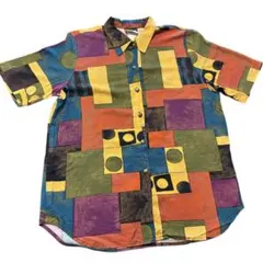 CALICHE COLLECTION 総柄 芸術 幾何学模様 アート アロハ L