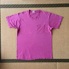 USA製 BVD ポケット Tシャツ ピンク 無地 XLのサムネイル