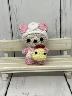 ハンドメイド☆くま☆パンダ編みぐるみ