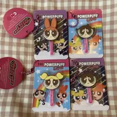 パワーパフガールズ 棒付きフェイスチャーム 4つセット