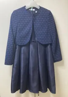 ネイビー ワンピースとジャケットセット