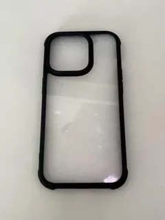 【美品】iPhone用ケース ハードケース黒 透明 iPhone14Pro