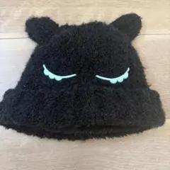 黒い猫耳ニット帽