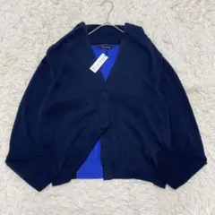 【美品】Y's for living バイカラーコットンカーディガン タグ 近年のサムネイル