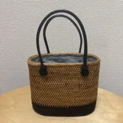 ミント様 新品 ペールジュート かごバッグ レオパード柄 - メルカリ