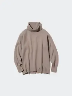 UNIQLO スフレヤーンタートルネックセーター【9/28まで】