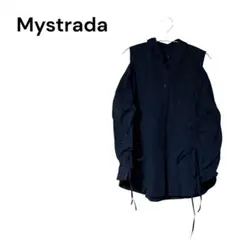 美品 Mystrada きれいめ ブラウス ブラック 黒 肩出しのサムネイル