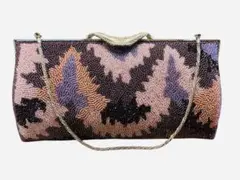 ビーズ装飾 クラッチバッグ 多色