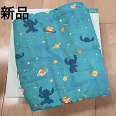 新品★おくるみ スティッチ 宇宙柄シルエットスティッチ