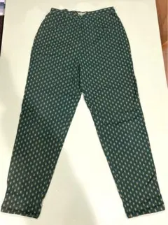 ESPRIT 70年代 アメリカ古着 花柄 パンツ グリーン