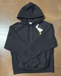 カーハート　M　フーデッド　アメリカン　スクリプト　スウェット　パーカー　黒