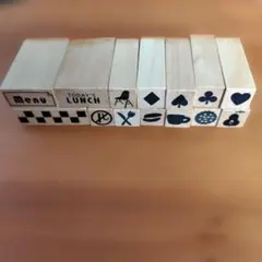 木製スタンプ14個セット　文房具