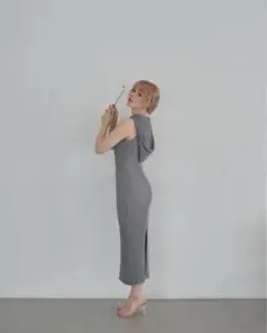ANDREA LOGO NAPOLEON KNIT DRESS - メルカリ
