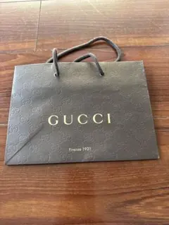 GUCCI ブラウンショッピングバッグ 約30cm x 22cm