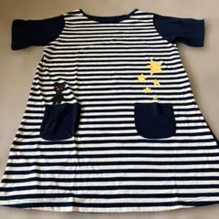 the bear's school ストライプエプロン M-L