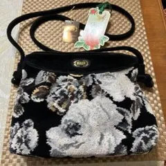 FEILER フラワー柄 ショルダーバッグ