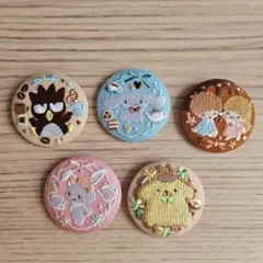 サンリオ刺繍缶バッジ