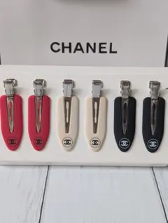 新品/正規品 CHANEL/シャネル ヘアクリップ/ヘアピン 6本 ノベルティのサムネイル