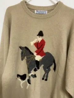 Burberrys 乗馬デザイン セーター 42のサムネイル