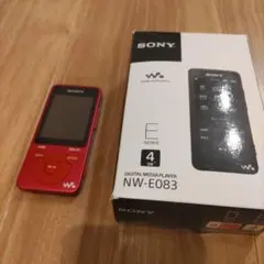 ソニーウォークマン　NW−E083 レッド