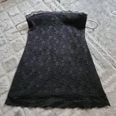 EGOISTレースチューブトップ　　BLACK