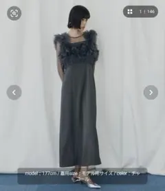 限定値下げ！ANDRÉSD ／ アンドレスド Dot Layered Dress - メルカリ