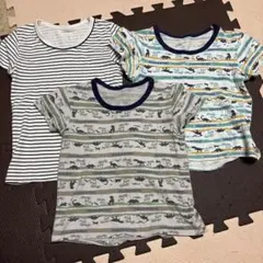 キッズ肌着 半袖シャツ 3枚セット 120