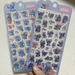 【ラスト1点】ディズニー シール スティッチ 3D固い Disney 2枚