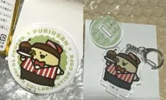 特別2セット　新品 お文具といっしょ　コラボカフェ 缶バッジ キーホルダー