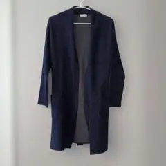 index ロングカーディガン 네이비
