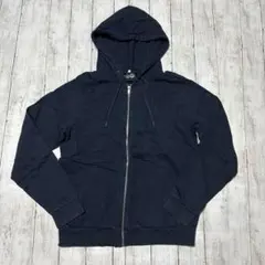 チープマンデー パーカー ネイビー フルジップ フード シンプル カジュアル