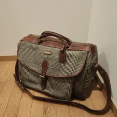 【希少モデル・美品】ポロラルフローレン 特大ボストンバッグ 2way タグ付 茶