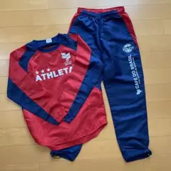 ATHLETA ピステ上下セット レッド/ネイビー　160サイズ